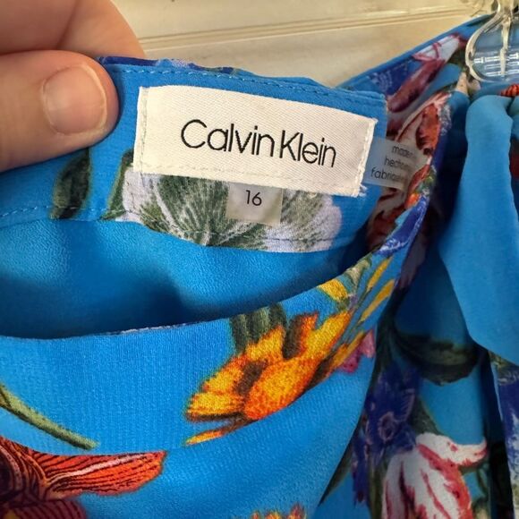 Calvin Klein Vibrant Floral skirt size 16 - Picture 2 of 9